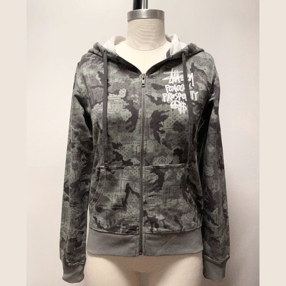 Stussy Girls Beatnik Hoodie (NWT) – Charcoal Size M - Picture 2 of 10